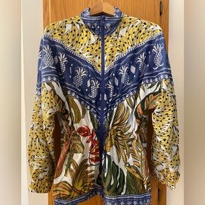 Farm Rio print windbreaker size S